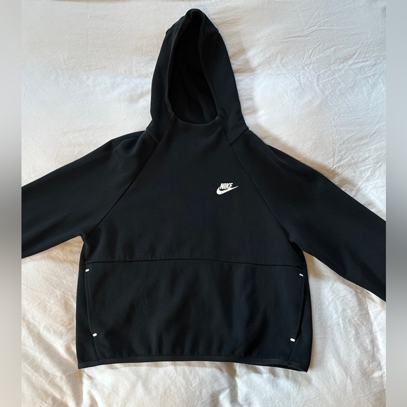 Nike Tech Fleece Hoodie Street Wear Sweatshirt Black Medium Like New - Picture 1 of 7